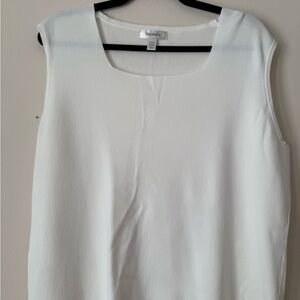 DressBarn White Sleeveless Top